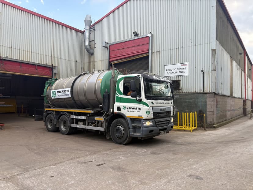 MacWaste tanker on site today
