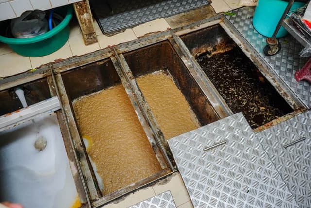 Grease trap cleaning