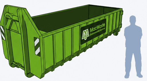 20-yard roll-on-roll-off container